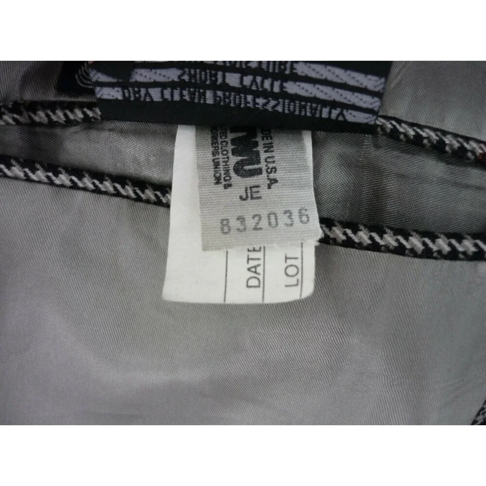 Burberrys Mens Houndstooth Sport Coat Suit Jacket 100% Wool Size 42-44 USA
